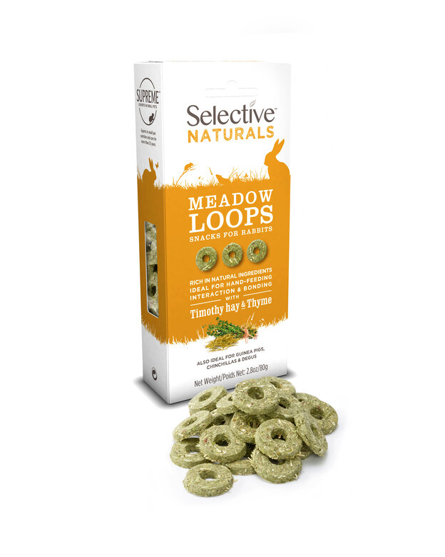 Supreme Science - Selective Naturals Meadow Loops pour Rongeurs - 80g Image numéro 2 Supreme Science - Selective Naturals Meadow Loops pour Rongeurs - 80g Image numéro 2