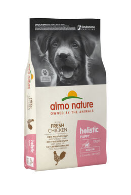 Almo Nature Holistic - Croquettes Puppy Moyenne Race Poulet Frais