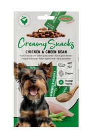 Bubimex - Creamy Snacks Chien x4 Poulet/Haricots Verts pour Chiens - 60g