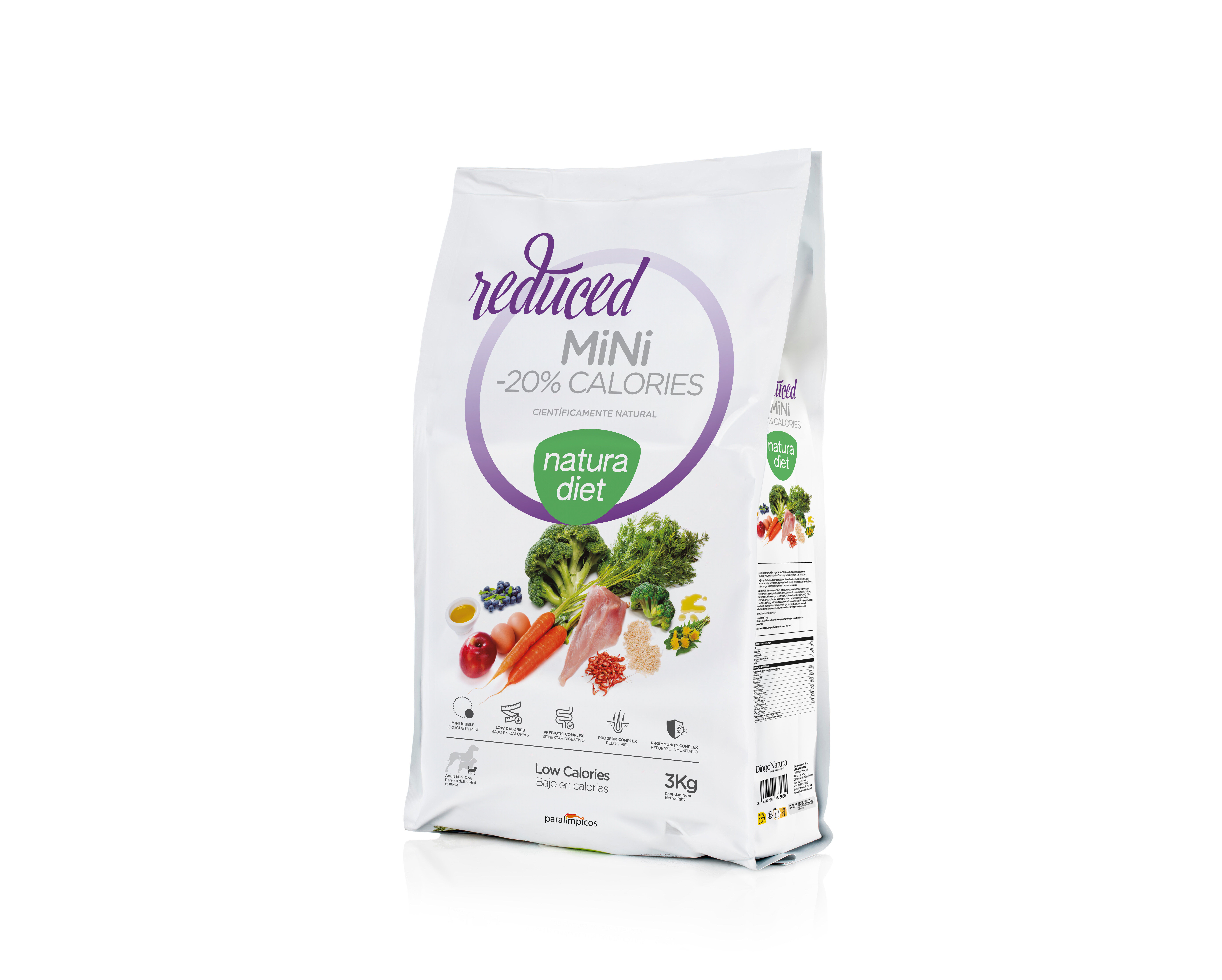 Natura Diet - Croquettes Reduced Mini -20% Calories pour Chiens - 3Kg Image num&eacute;ro 1