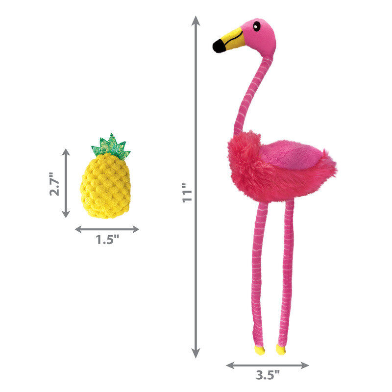 KONG - Jouet Tropics Flamant Rose pour Chats - 29cm Image num&eacute;ro 2