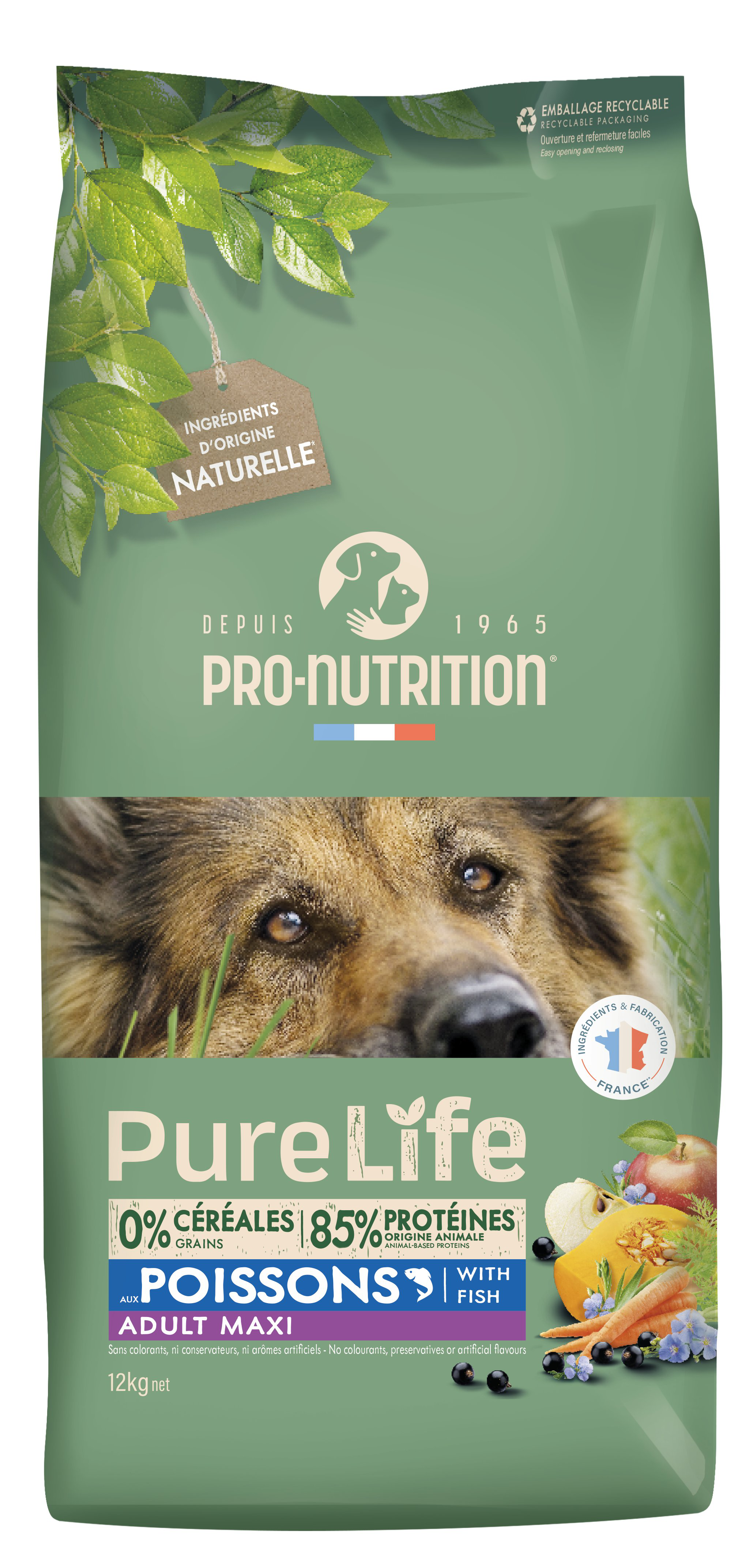 Pro-Nutrition - Croquettes Pure Life Chien Adult Maxi - 12kg Image num&eacute;ro 1