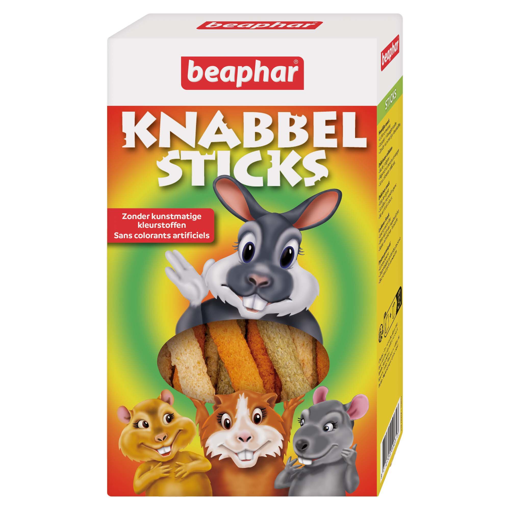 Beaphar - Knabbel Sticks, b&acirc;tonnets &agrave; grignoter pour lapins et rongeurs - 150 g Image num&eacute;ro 1