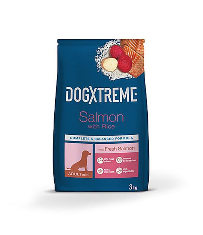 DogXtreme - Croquettes Mini Adulte au Saumon Frais pour Petit Chien - 3Kg image number null