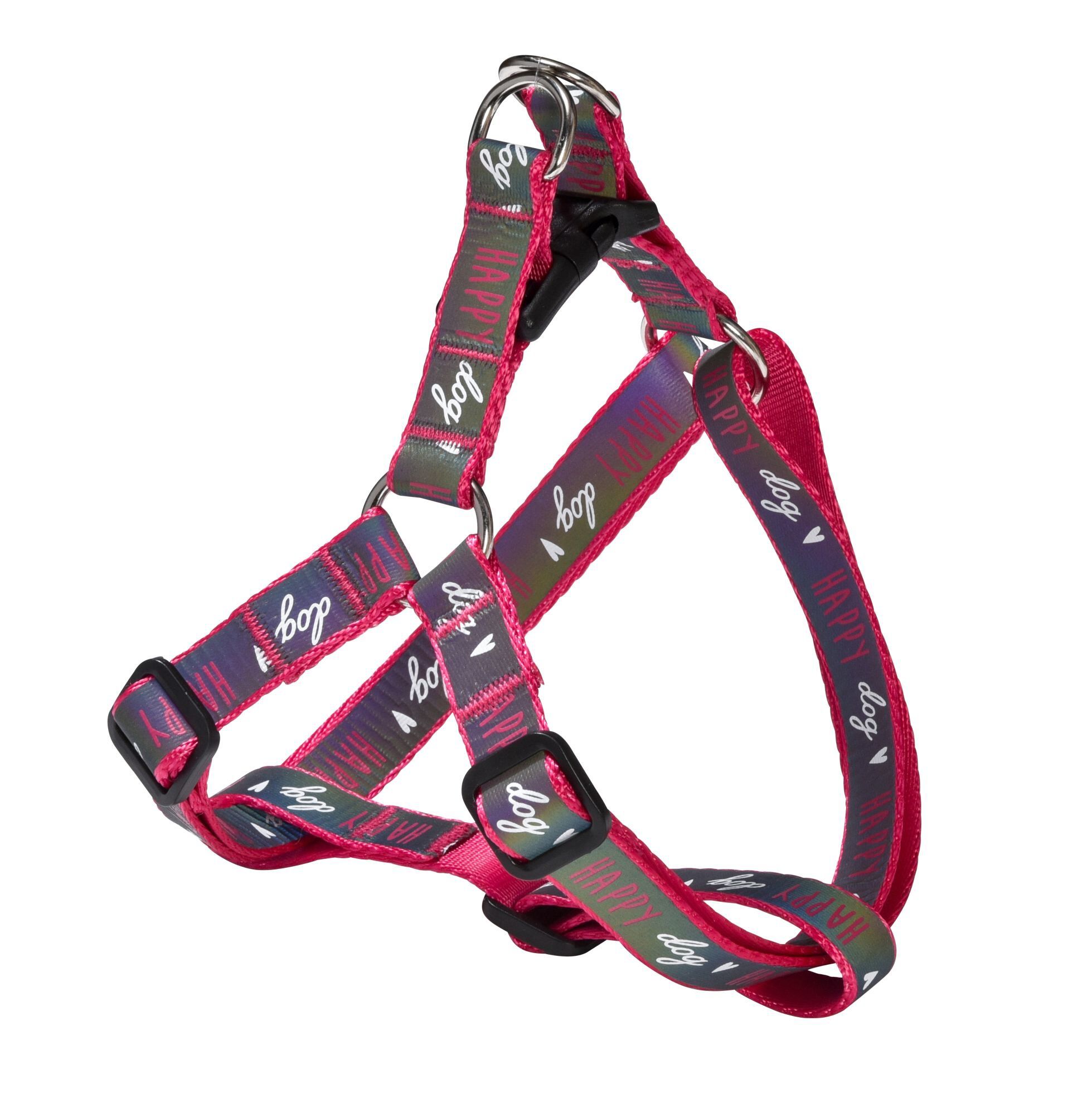 Bobby - Harnais Baudrier Happy Rose M pour Chiens - M 64cm Image num&eacute;ro 1