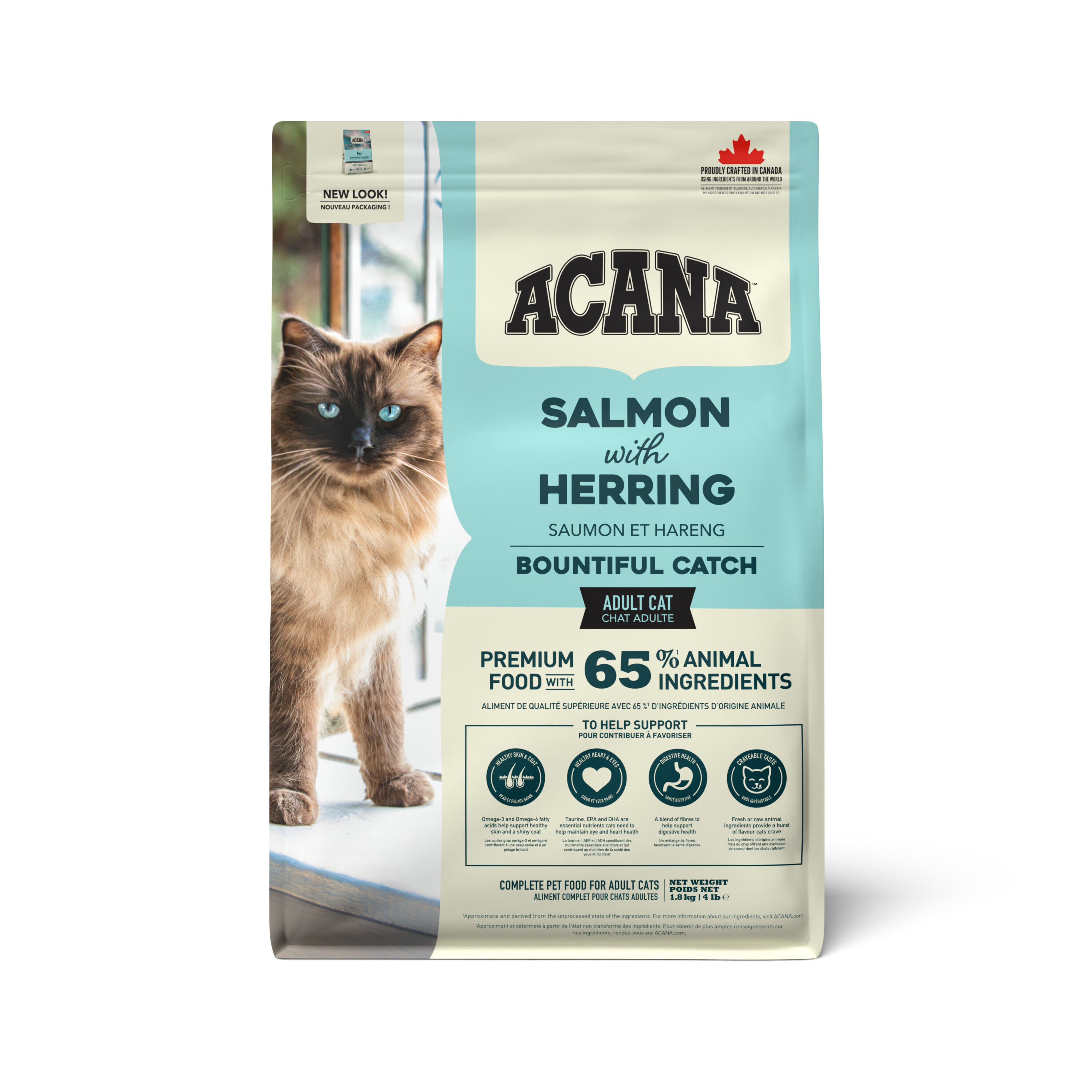 Acana - Croquettes Adult Bountiful Catch Saumon et Harengs pour Chats - 1,8Kg Image num&eacute;ro 1