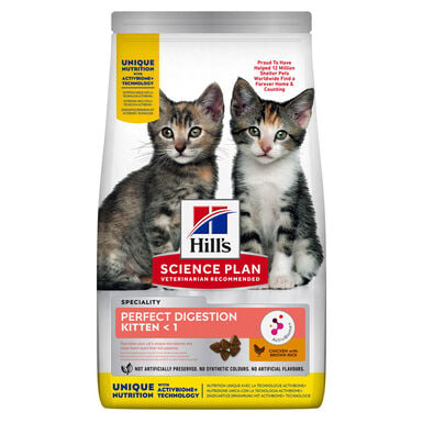 Hill's Science Plan Kitten Perfect Digestion croquettes pour chaton 1,5kg