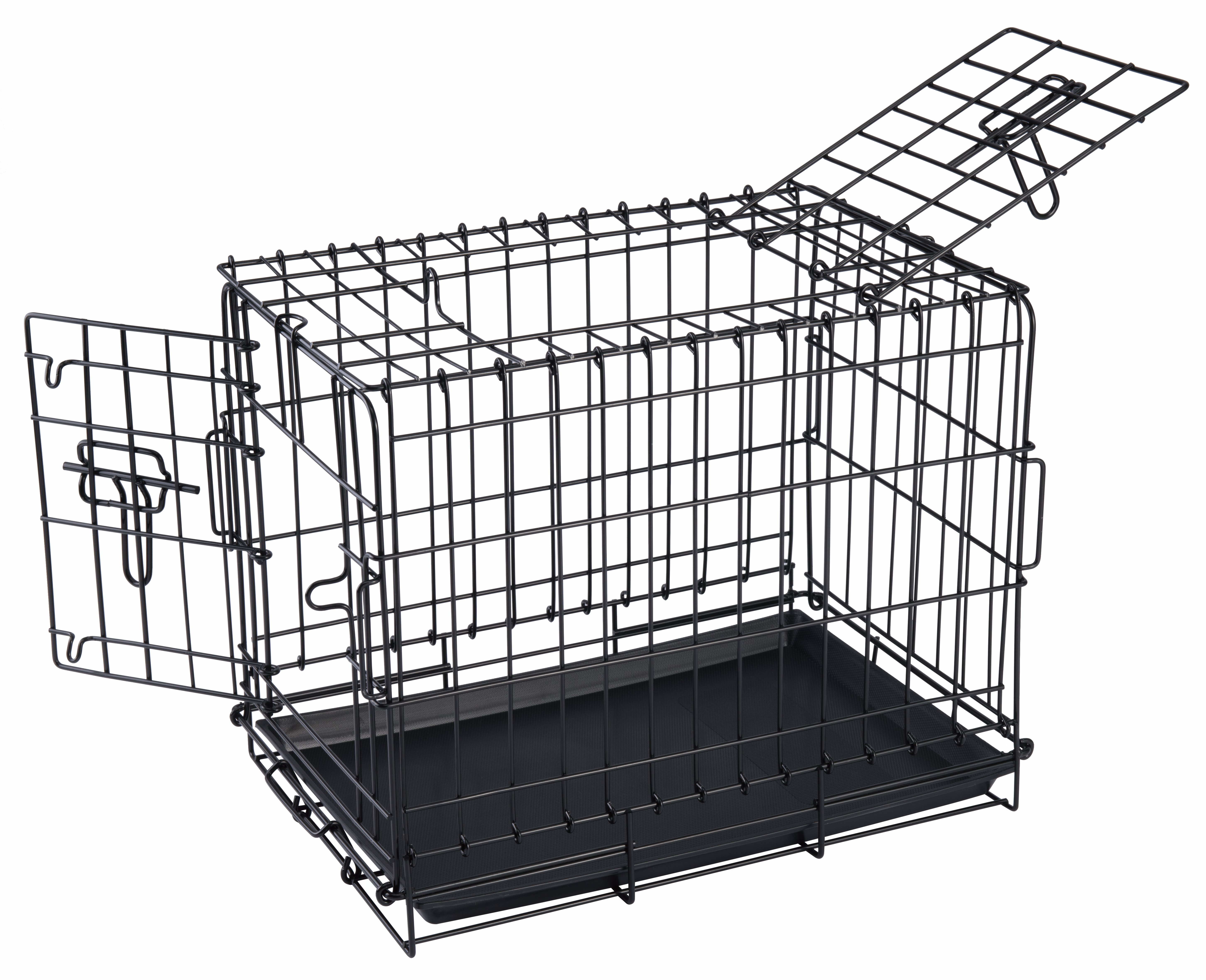 Mon Ami Luki - Cage de Transport M&eacute;tal pour Chiens - 46,5x31x35,8cm Image num&eacute;ro 1