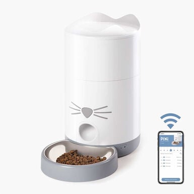Catit - Distributeur de Nourriture Pixi Smart Wifi pour Chat - 1,2Kg