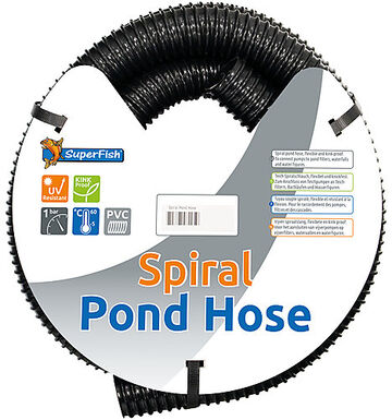 Superfish - Tuyaux Spiral Noir - 25mm/ 10m