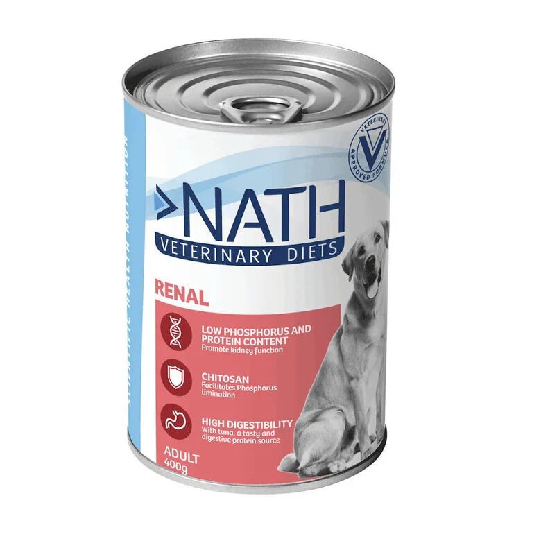 Nath Veterinary Diet - Aliment humide Renal pour Chien - 400G Image numéro 1 Nath Veterinary Diet - Aliment humide Renal pour Chien - 400G Image numéro 1