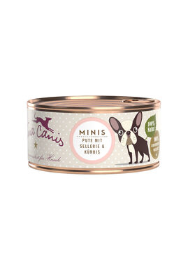 Terra Canis - Aliment Naturel Mini sans Céréales Dinde pour Petits Chiens - 100g