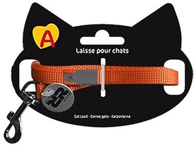 Animalis - Laisse Basic de 1,2m pour Chat - Orange