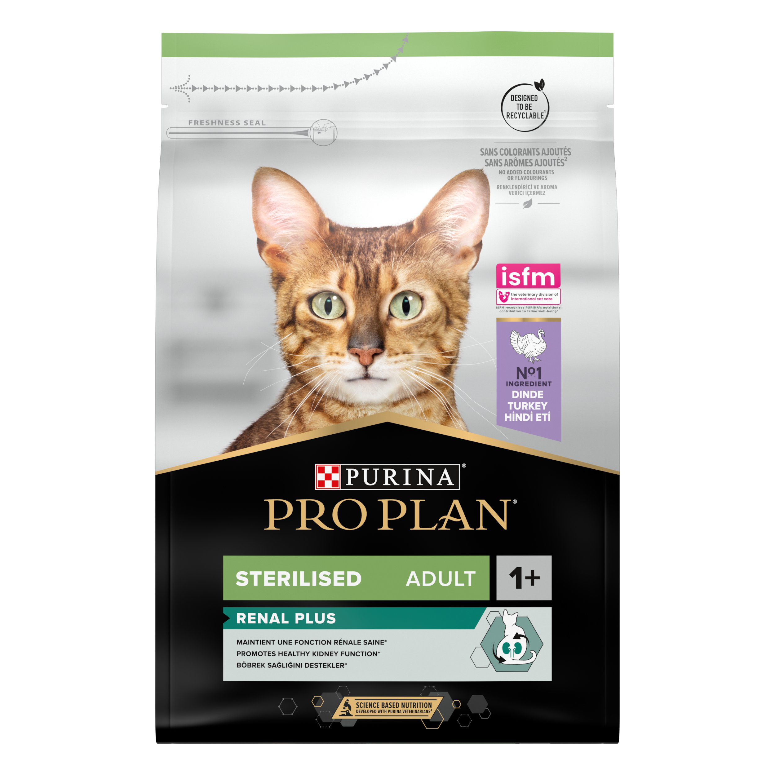 Pro Plan - Croquettes Sterilised &agrave; la Dinde pour Chat Adulte St&eacute;rilis&eacute; - 3Kg Image num&eacute;ro 1
