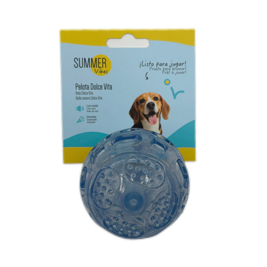 Summer Vibes - Balle Sonore pour Chiens - 7cm Image num&eacute;ro 4