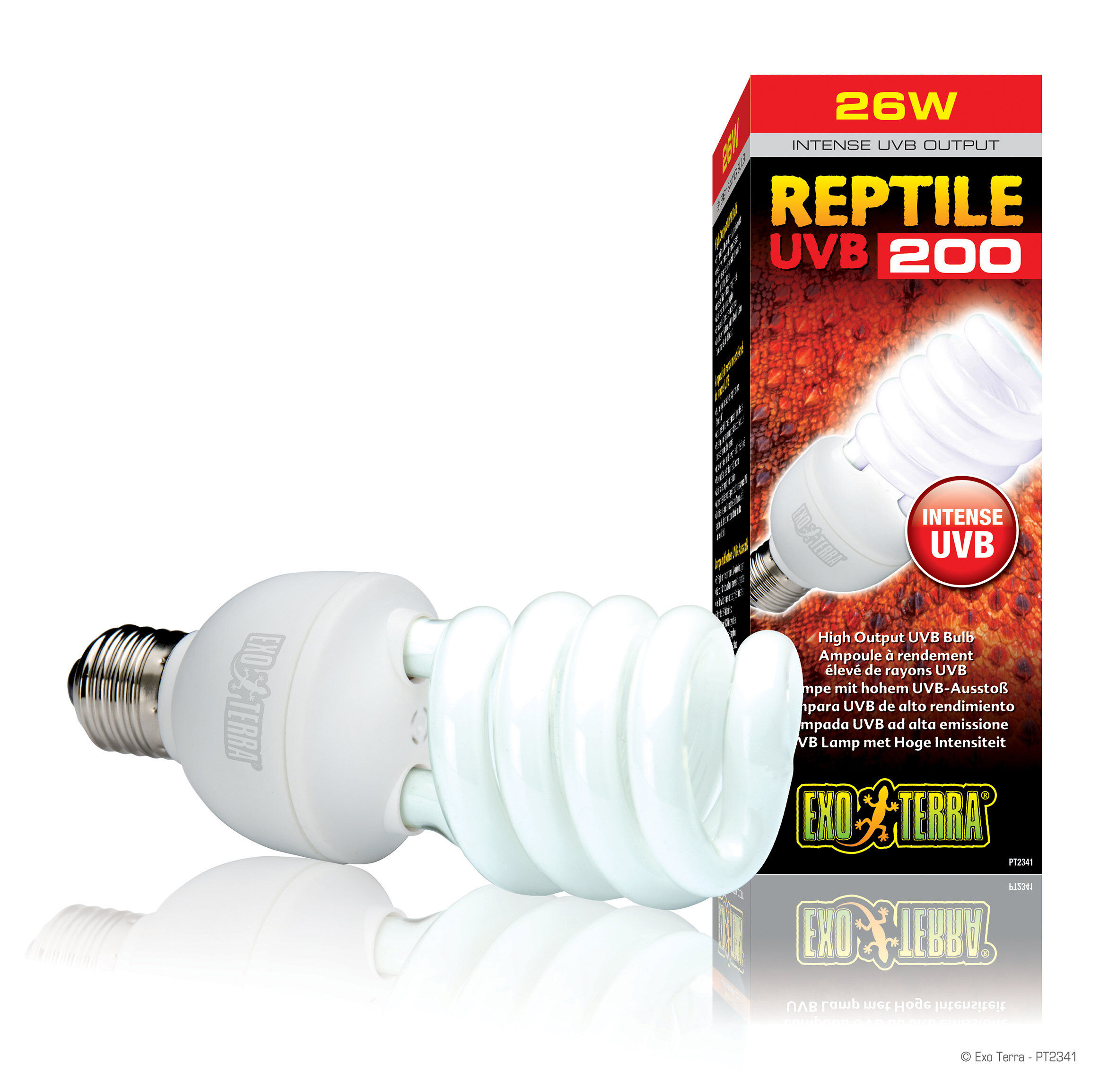 Exo Terra - Ampoule pour Terrarium Reptile UVB 200 Fluocompact - 26W Image num&eacute;ro 1