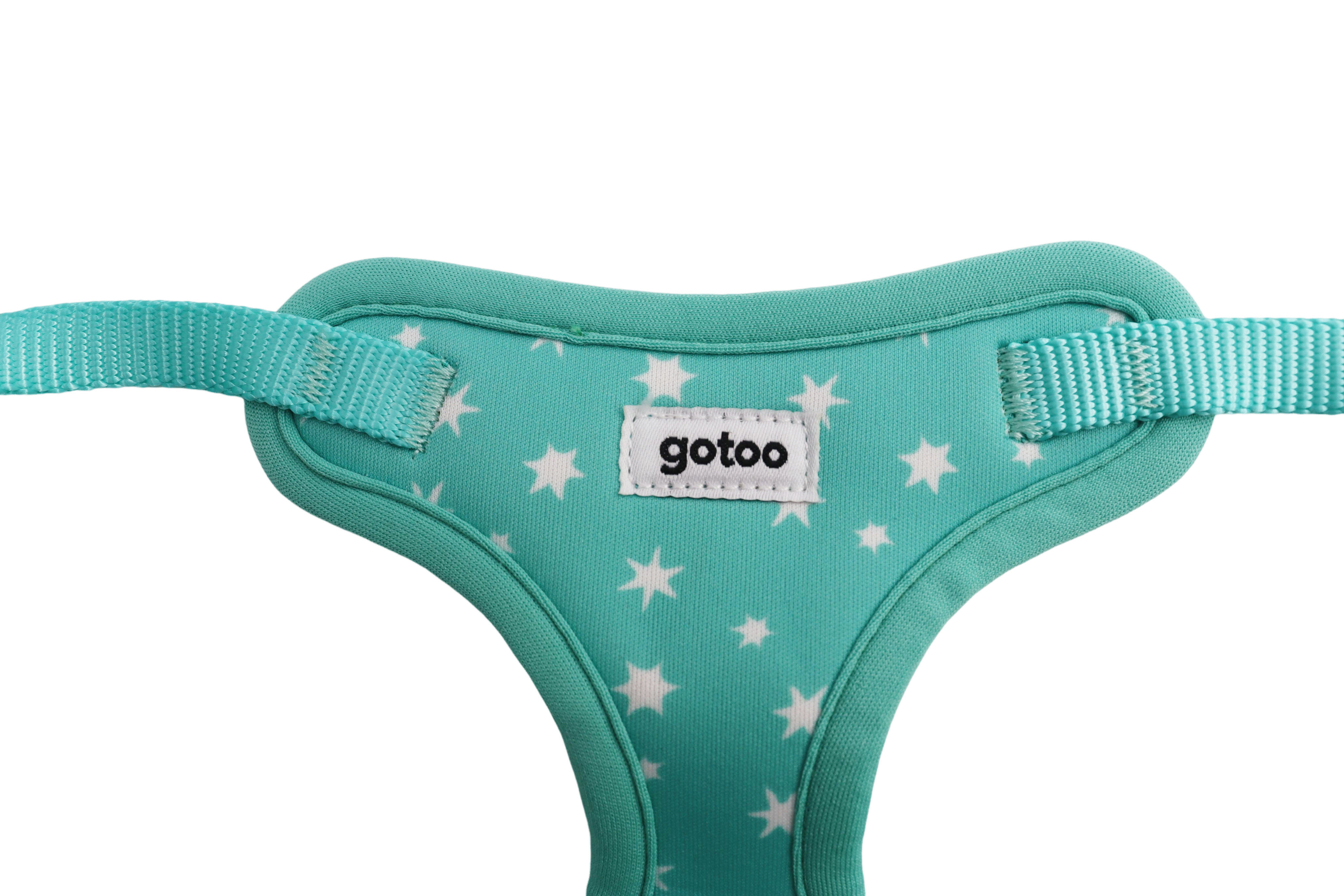 Gotoo - Harnais Etoiles Bleu pour Chiot - XXS Image num&eacute;ro 4