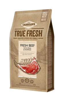 Carnilove - Croquettes True Fresh Adult au Bœuf pour Chiens - 4Kg