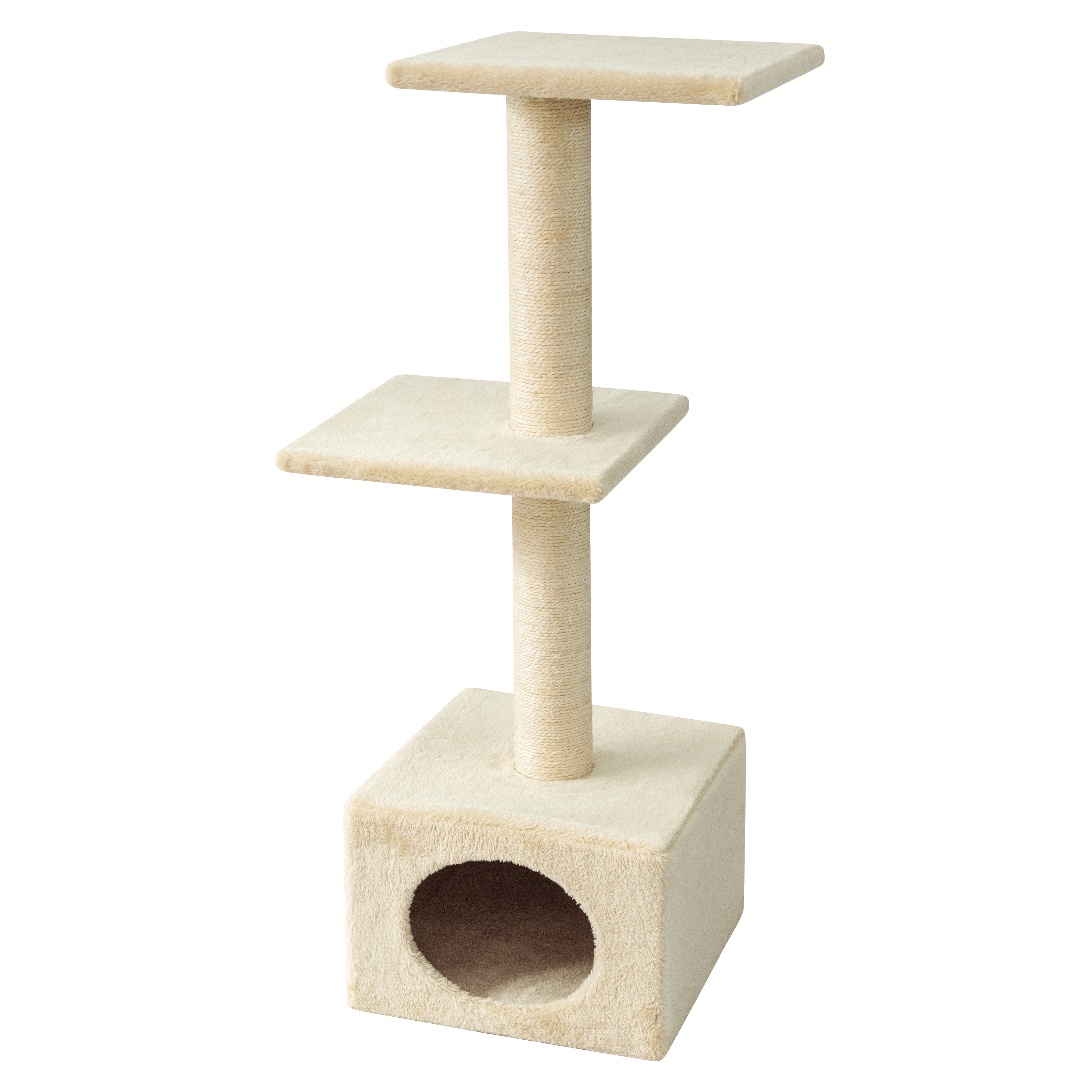 Leeby - Arbre &agrave; Chat Cube Colette pour Chats - Beige Image num&eacute;ro 2