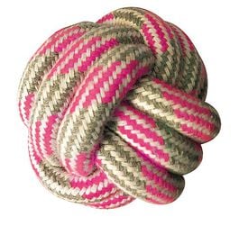 Croci - Jouet Boule en Corde Rose pour Chiens - 7,5cm
