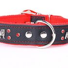 Yogipet - Collier Bulldog Cuir Crystal T65 48/58cm pour Chien - Rouge image number null