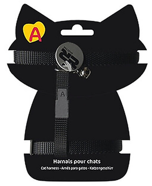 Animalis - Harnais Basic pour Chat - Noir image number null