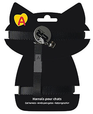 Animalis - Harnais Basic pour Chat - Noir