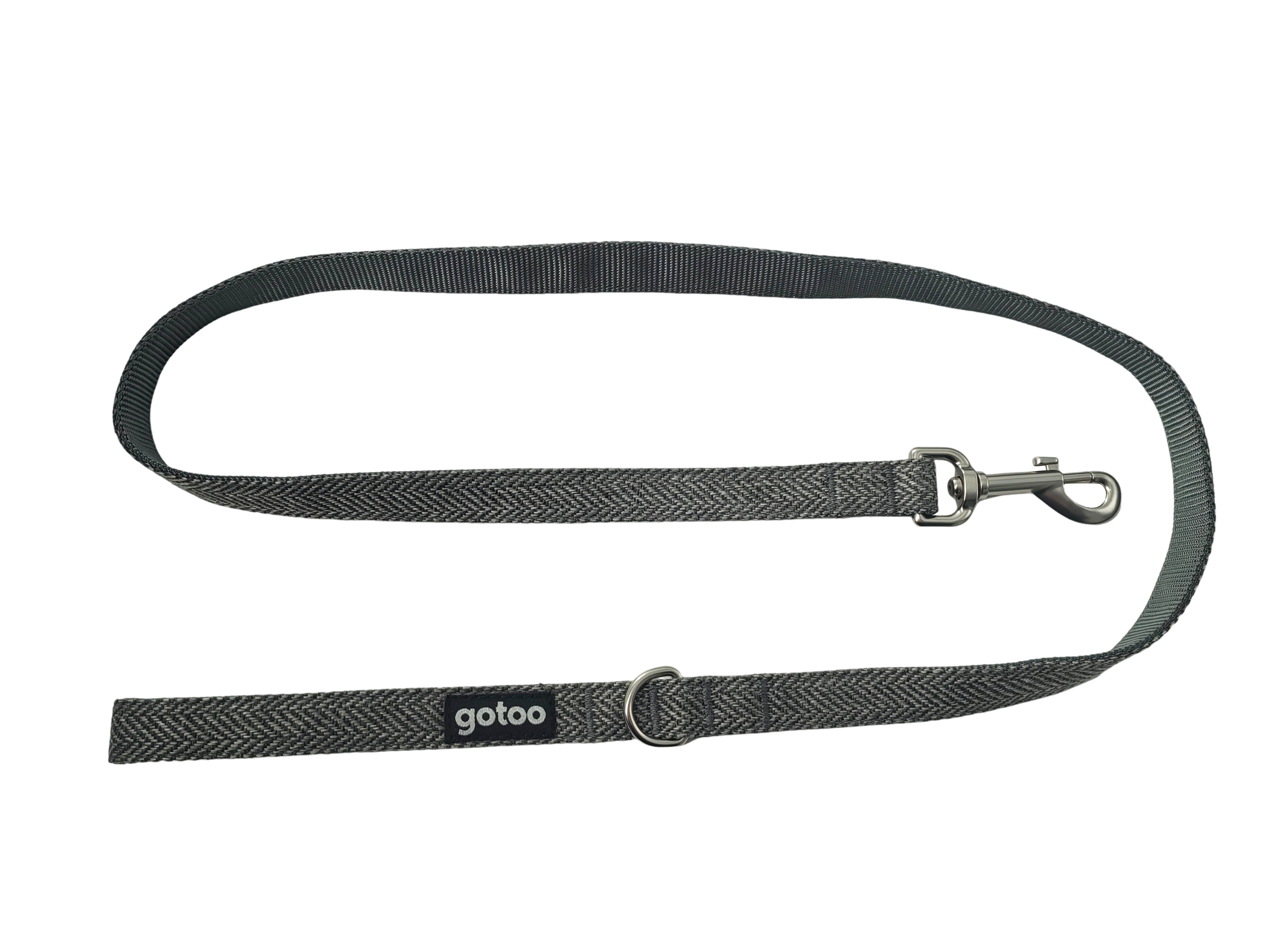 Gotoo - Laisse Chevron Gris pour Chien Image num&eacute;ro 1