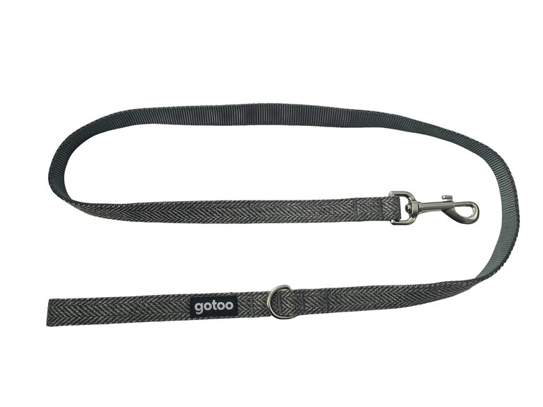 Gotoo - Laisse Chevron Gris pour Chien Image numéro 1 Gotoo - Laisse Chevron Gris pour Chien Image numéro 1