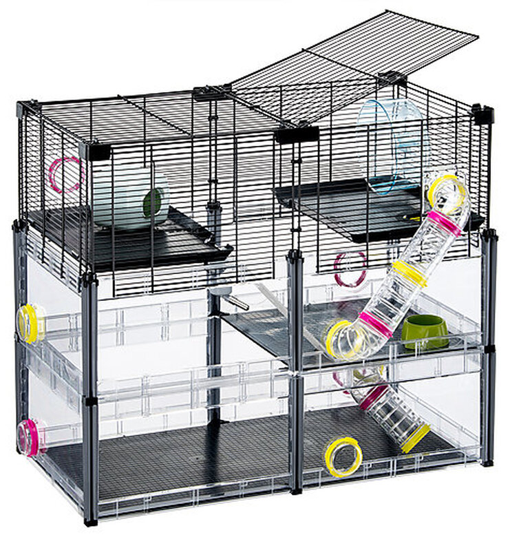 Ferplast - Cage Multipla Crystal pour Hamster et Souris - Noir Image numéro 5 Ferplast - Cage Multipla Crystal pour Hamster et Souris - Noir Image numéro 5