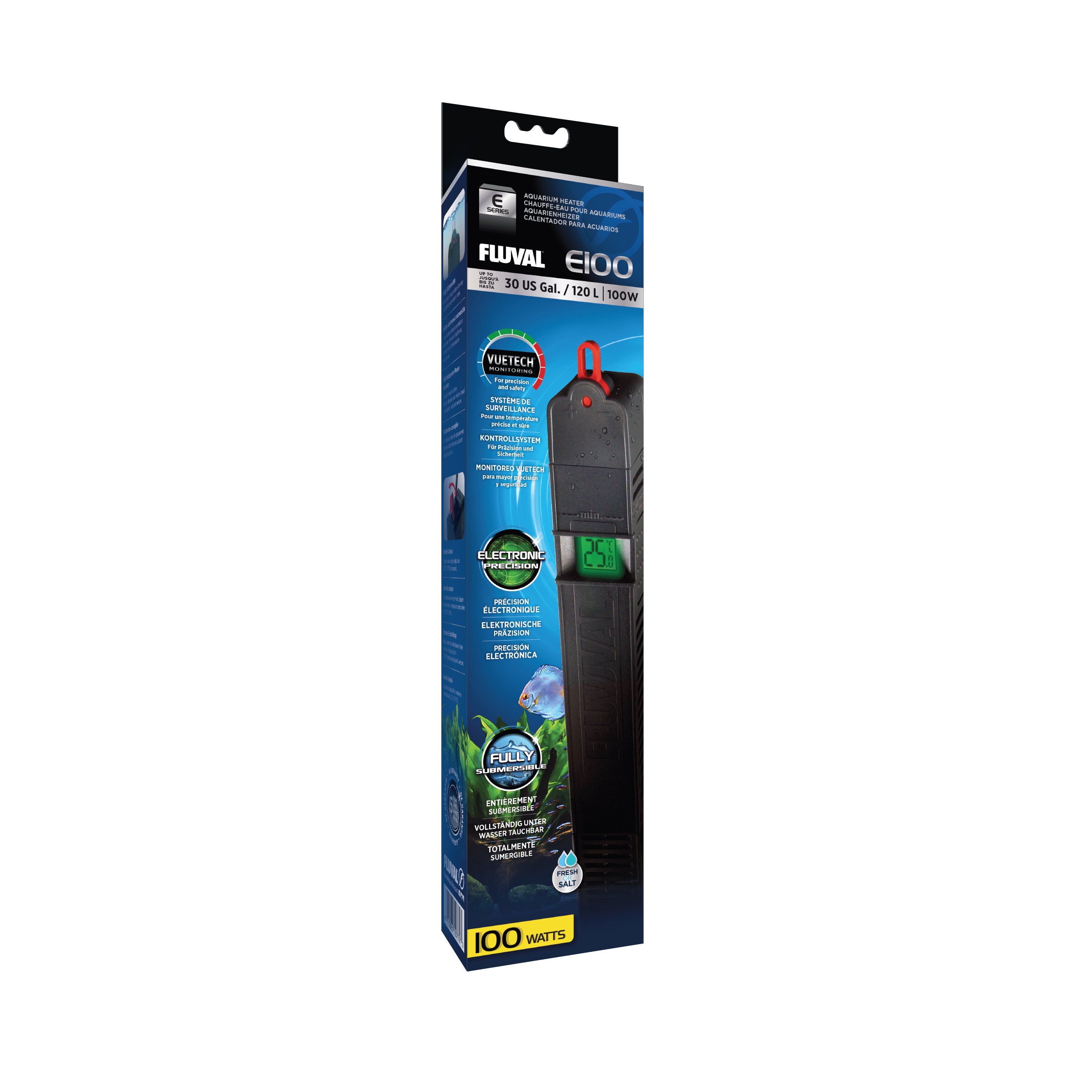 Fluval - Chauffe-eau E100 pour Aquarium 120L - 100W Image num&eacute;ro 1