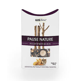 Hamiform - Pause Nature Assortiment de Bois pour Rongeur - 150g