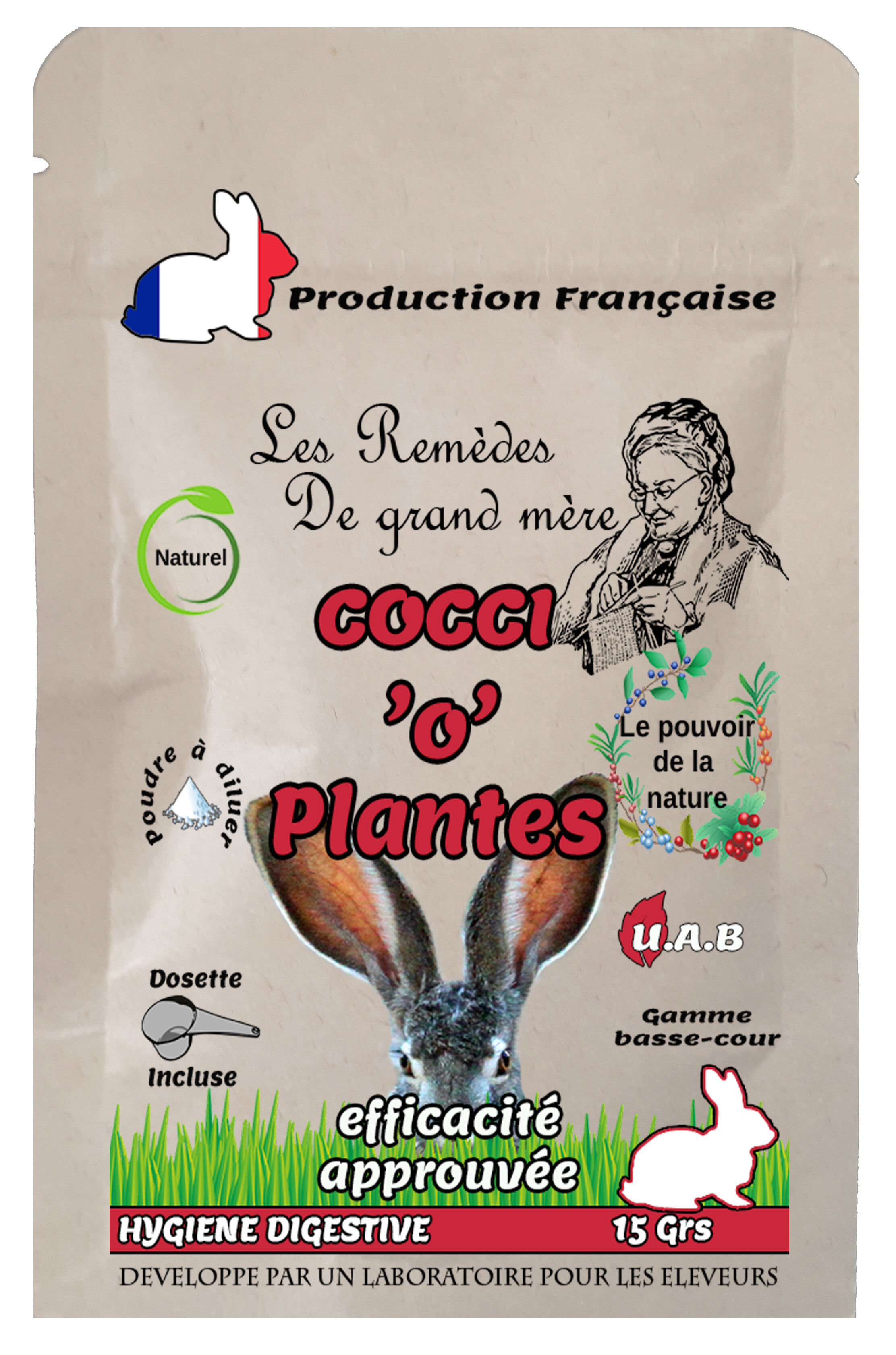 Animalgeo - COCCI'O'PLANTES LAPIN -SACHET-15 GRS Image num&eacute;ro 1