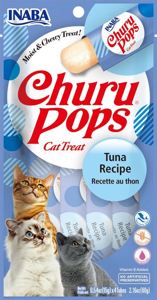 Inaba - Friandises Churo Pops au Thon pour Chats - 4x15g Image num&eacute;ro 1