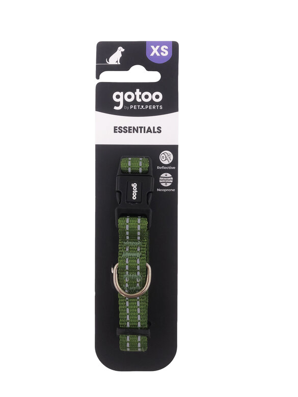 Gotoo - Collier en Nylon Premium Vert pour Chien - XS Image numéro 6 Gotoo - Collier en Nylon Premium Vert pour Chien - XS Image numéro 6