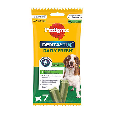 Pedigree - Friandises Dentastix Fresh pour Chien de Moyenne Taille - x7