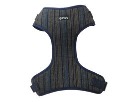 Gotoo - Harnais T-shirt en Tweed Bleu pour Chien