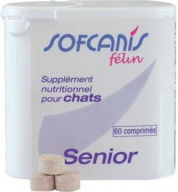 Sofcanis - Comprimés Supplément Nutritionnel Senior pour Chats - x60