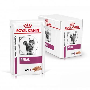Royal Canin - Pâtée Veterinary en Mousse Renal au Poulet pour Chats - 12x85g