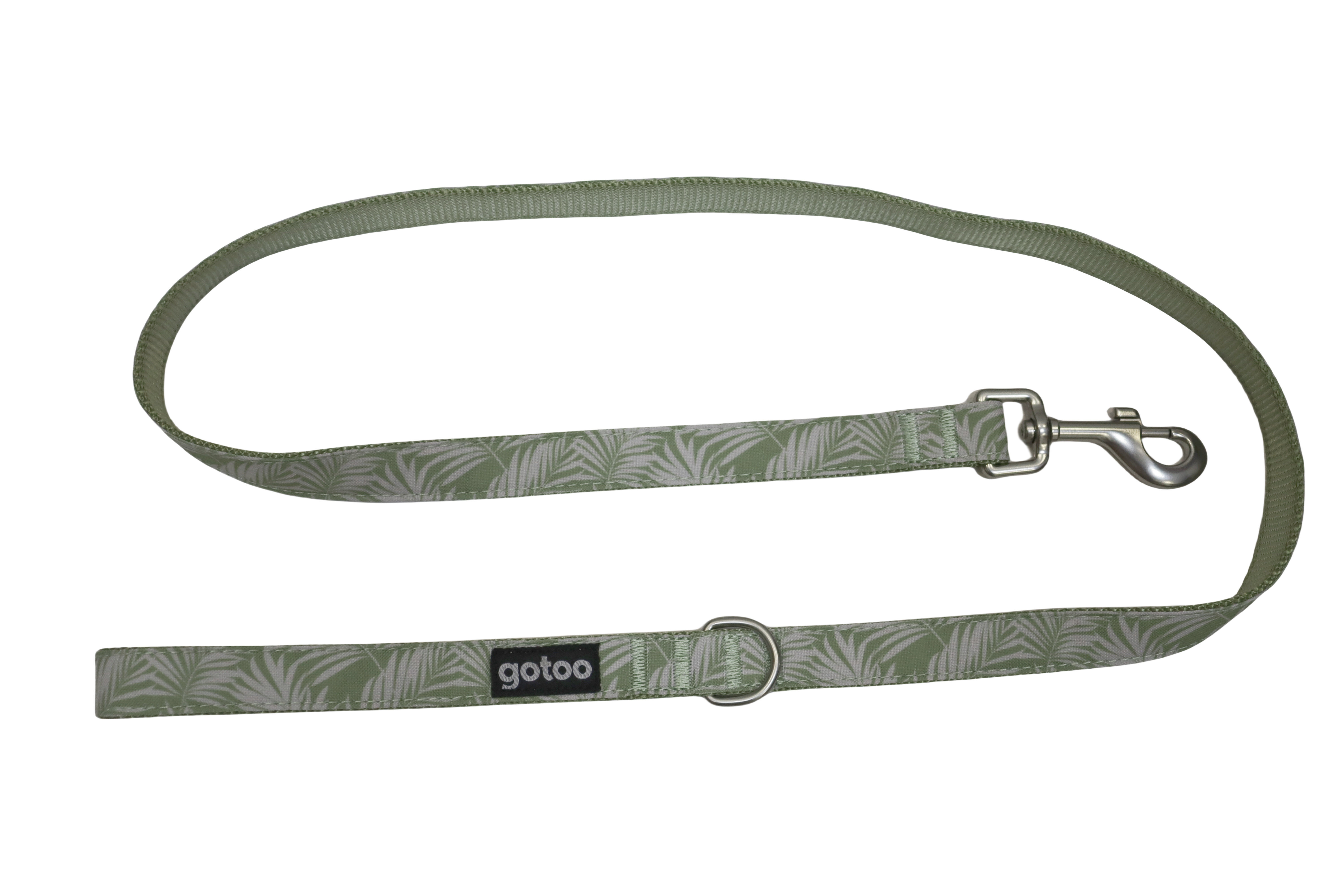 Gotoo - Laisse Feuilles Vert pour Chien Image num&eacute;ro 1