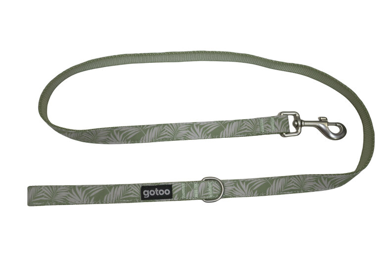 Gotoo - Laisse Feuilles Vert pour Chien Image numéro 1 Gotoo - Laisse Feuilles Vert pour Chien Image numéro 1
