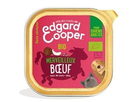 Edgard & Cooper - Barquette BIO au Bœuf avec Noix de Coco et Chia pour Chien - 100g