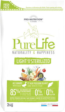 Flatazor - Croquettes PURE LIFE Light Sterilized pour Chien - 2Kg