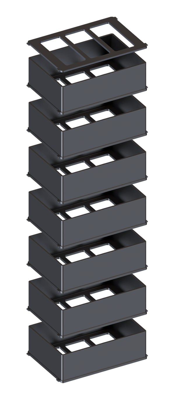 Aquatlantis - Kit de 7 Gobelets Modulaires B-BOX - L Image num&eacute;ro 1