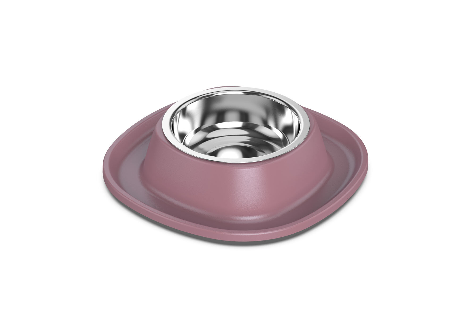 Animalis - Gamelle En Inox Soft Rose pour Chat - S Image num&eacute;ro 1