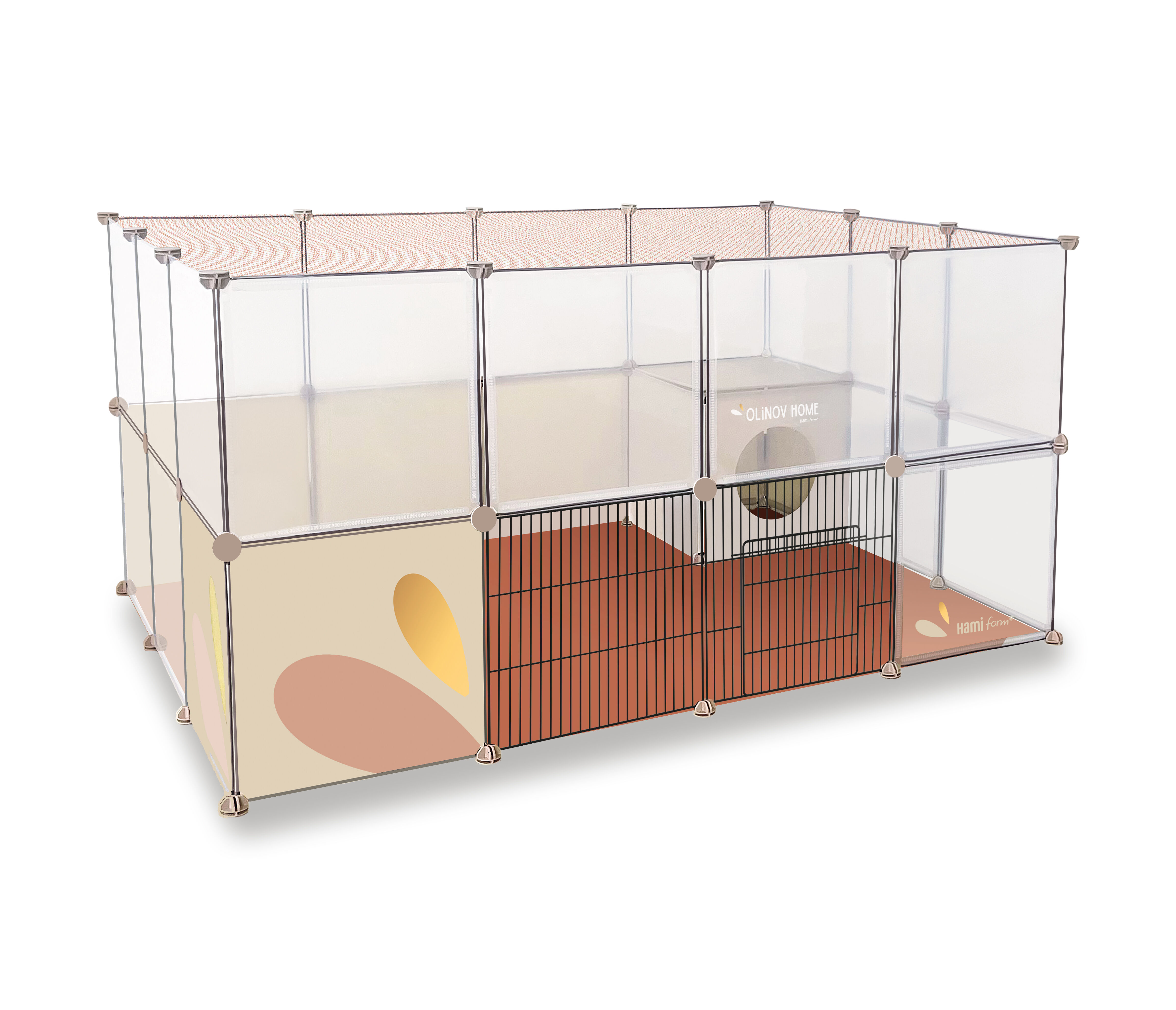 Hamiform - Parc OLINOV Modulable pour Rongeurs - 140x105x72cm Image num&eacute;ro 1