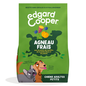 Edgard & Cooper - Croquettes Sans C&eacute;r&eacute;ales Agneau Frais pour Petits Chiens Adultes