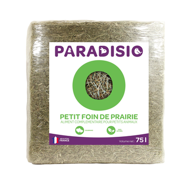Paradisio - Petit Foin de Prairie pour Rongeur - 75L