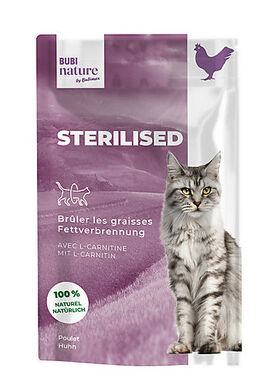 Bubimex - Pâtée Bubi Nature Sterilised Poulet pour Chat - 70g