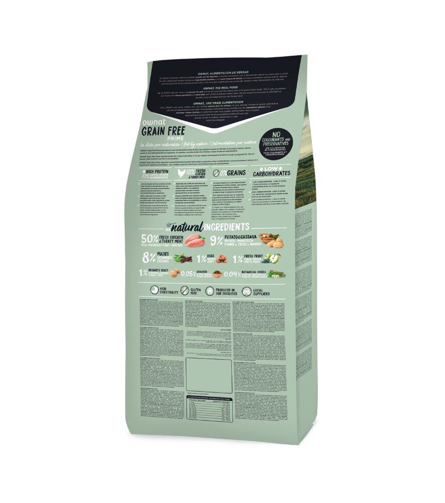 Ownat - Croquettes PRIME Grain Free Poulet et Dinde pour Chiens - 3Kg Image num&eacute;ro 2